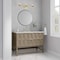 James Martin Vanities 48'' Single Vanity, Pebble Oak w/ 3 CM Eternal Jasmine Pearl Quartz Top D100-V48-PBO-3EJP - alternate 6